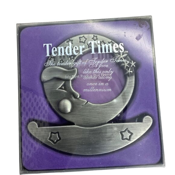Vtg Tender Times My First Rock A Bye Frame Rocking Horse Baby Rocks Pewter NIB - Picture 1 of 10